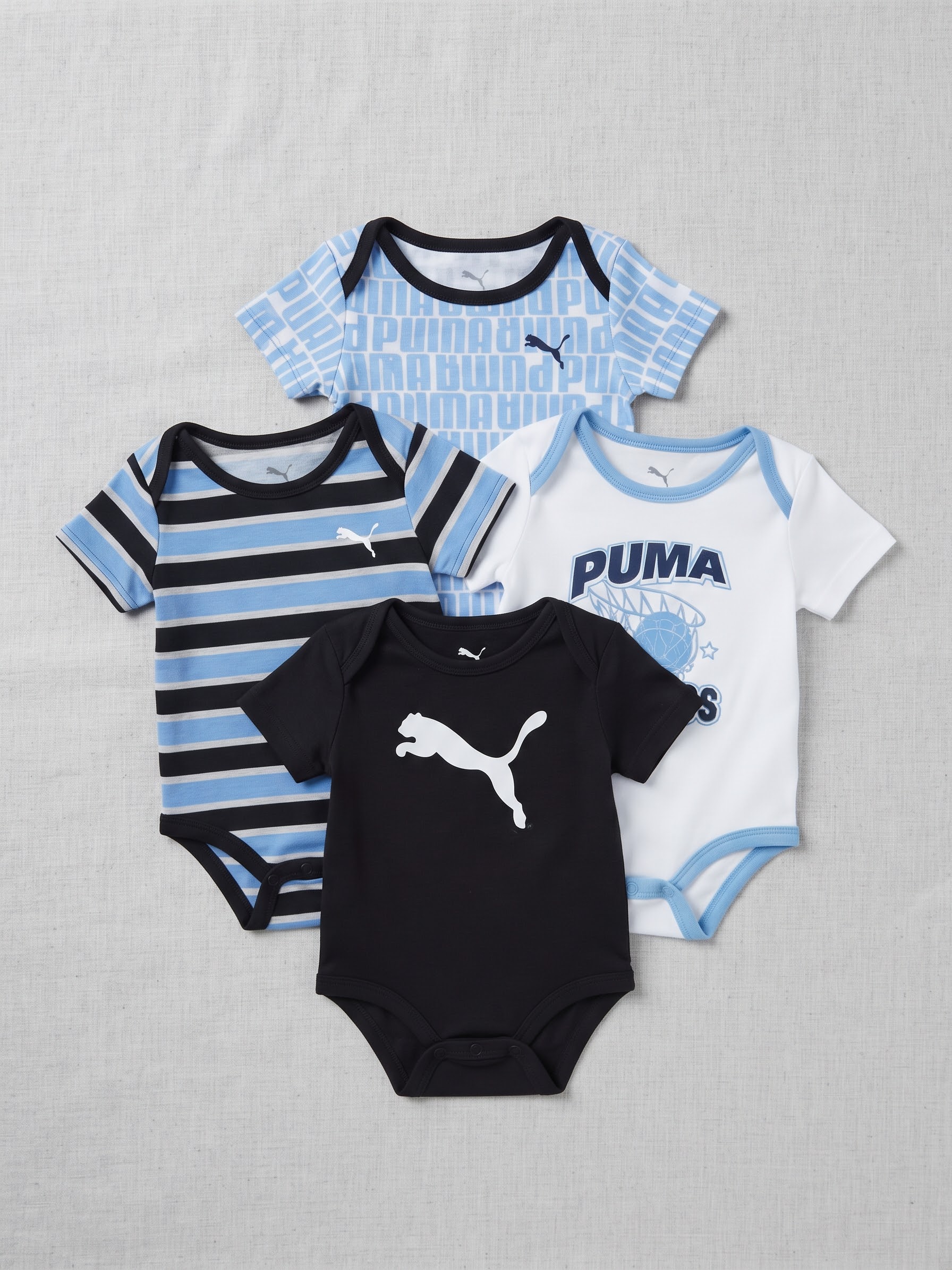 Puma 3-Piece Baby Bodysuit Set