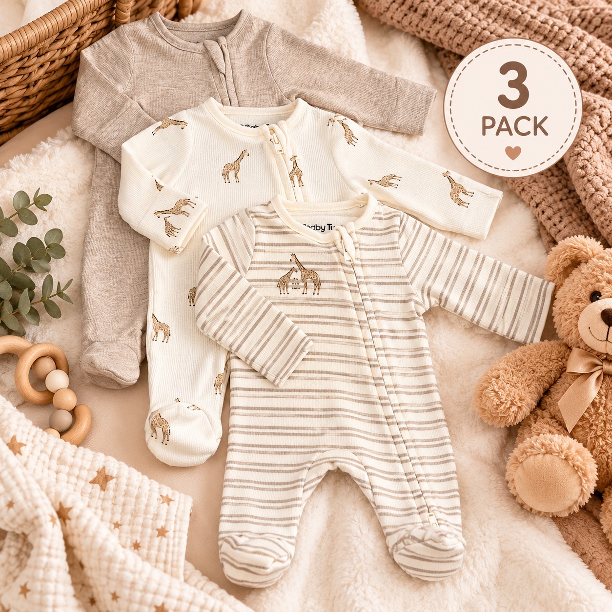 Premium Footie 3-Pack