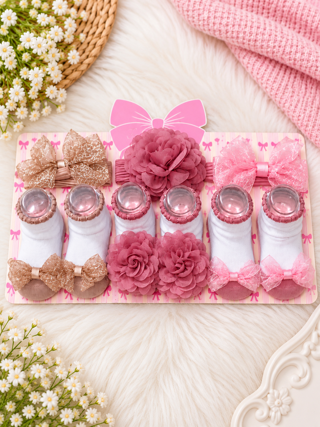 Tiny Toes & Pretty Bows Set